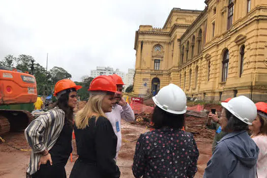 Obras de restauro do Novo Museu do Ipiranga recebem a primeira visita