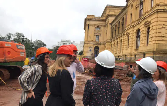 Obras de restauro do Novo Museu do Ipiranga recebem a primeira visita