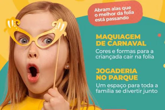 Shopping Parque da Cidade traz novidades às crianças neste Carnaval