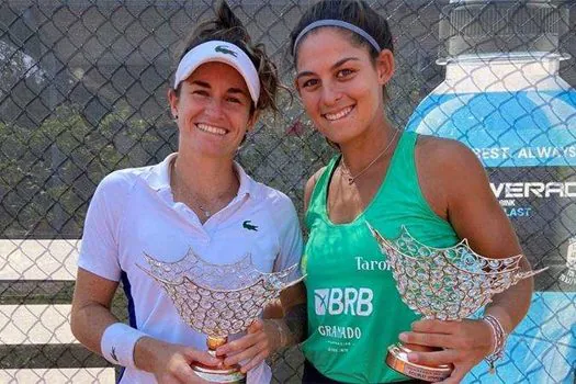 Carol Meligeni é campeã de duplas com Andrea Gamiz em torneio na Sérvia