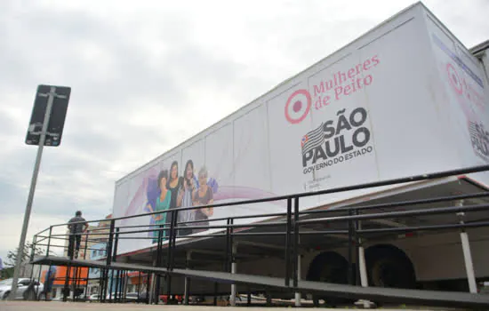 Carreta da Mamografia atende até essa quarta-feira em Ribeirão Pires