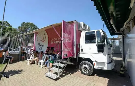 Carreta da Mamografia realiza exames gratuitos no Mauá Plaza Shopping