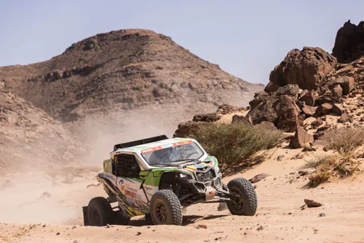 Na 9ª etapa do Dakar, os brasileiros Rodrigo Luppi/Maykel Justo concluem em 4º nos UTVs