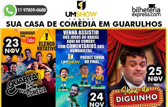 Um Show Comedy prepara programação especial para a semana dos jogos da Copa