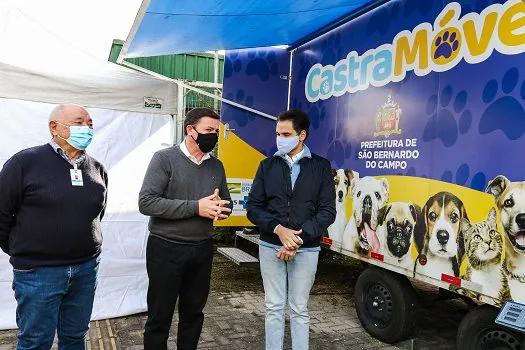 Em São Bernardo, serviço itinerante de castração animal chega ao Grande Alvarenga