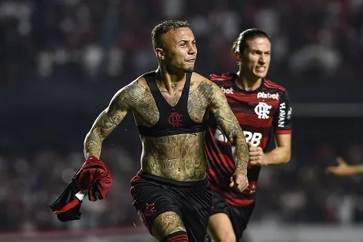 Éverton Cebolinha celebra o 1º gol pelo Flamengo: ‘Precisava e me dá confiança’