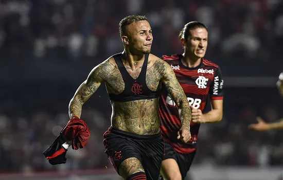 Éverton Cebolinha celebra o 1º gol pelo Flamengo: ‘Precisava e me dá confiança’