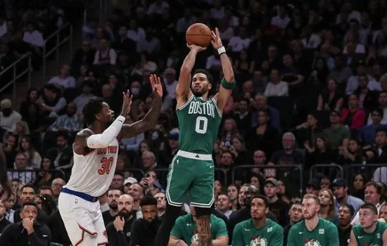 Boston Celtics quebra recorde de cestas de 3 pontos em triunfo sobre Knicks