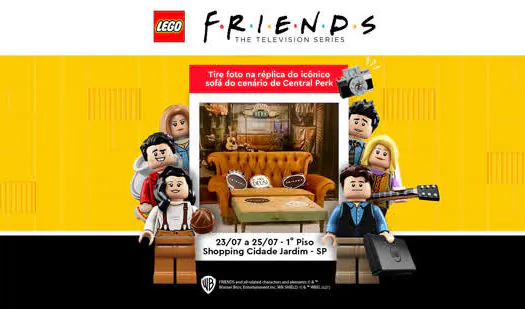 LEGO® leva icônico cenário de Friends ao Shopping Cidade Jardim