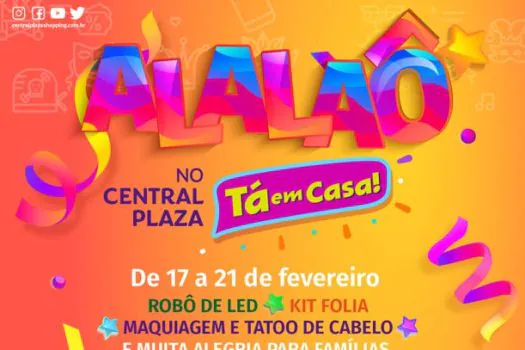 Central Plaza Shopping anuncia evento gratuito de Carnaval