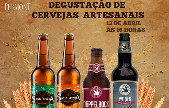 Degustação gratuita de cerveja artesanal brinda 466 anos de Santo André na Enoteca Permont