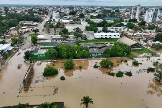 Mais de 4.300 pessoas estão desabrigadas no Acre por causa das cheias