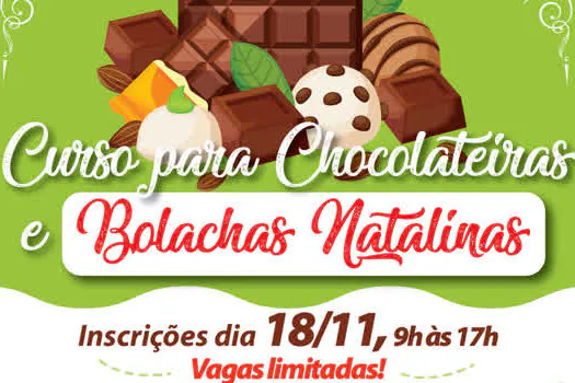 Fundo Social de Ribeirão Pires abre vagas para curso de chocolateiras