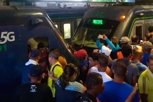 Metrô do Recife: Trens se chocam no Recife e deixam 47 passageiros feridos