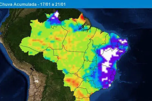 Alerta para muita chuva nos próximos dias em SC, PR, MS e SP