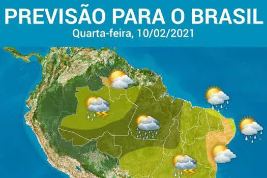 Chove forte em todas as Regiões do Brasil