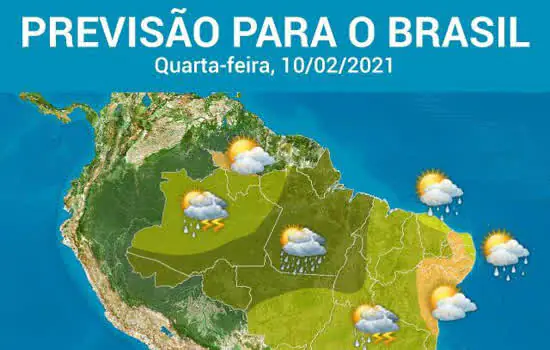 Chove forte em todas as Regiões do Brasil