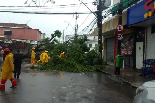 Chuva forte coloca Recife em alerta máximo e suspende aulas