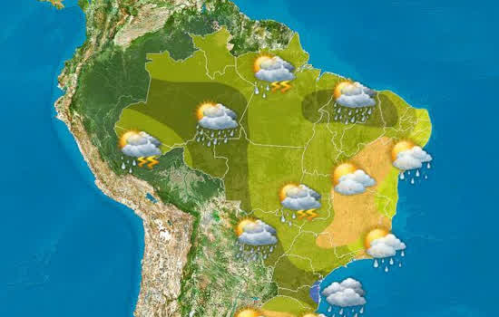 Chuva volumosa no Norte