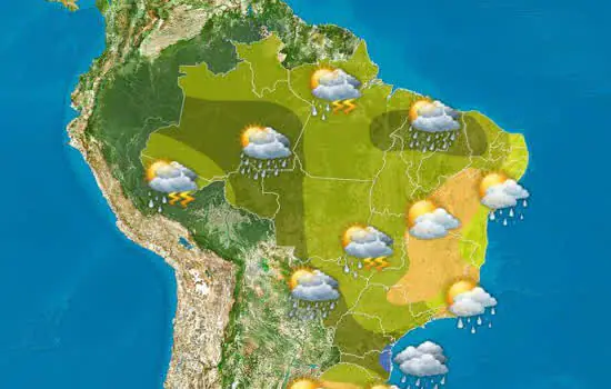 Chuva volumosa no Norte