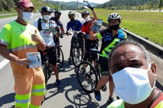 CCR ViaOeste e PMR orientam ciclistas sobre segurança neste final de semana