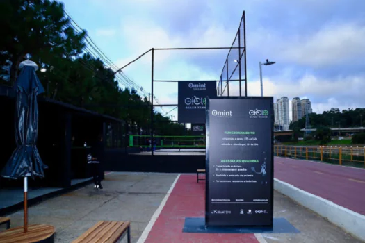 Ciclo Beach Tennis às margens do Rio Pinheiros