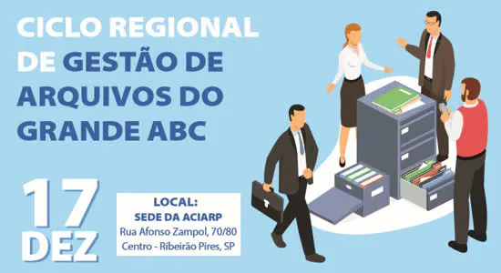 Ciclo Regional de Gestão de Arquivos do Grande ABC tem inscrições abertas