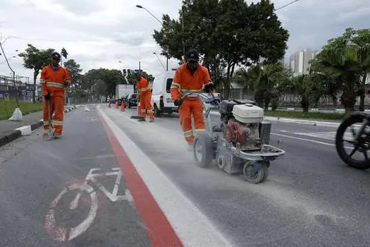 Diadema terminará o ano com 22,8 km de ciclofaixas