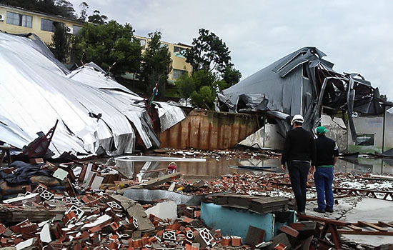 Santa Catarina foi o estado mais atingido pelo ciclone bomba