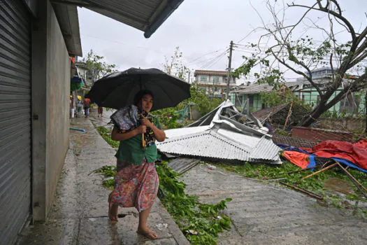 Ciclone Mocha, de categoria 5, atinge Myanmar e Bangladesh