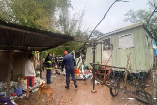 Ciclone no Rio Grande do Sul tem 4 mortes e mais de cem desalojados