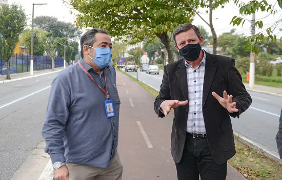 Orlando Morando dá início à instalação de lâmpadas na ciclovia da Avenida João Firmino