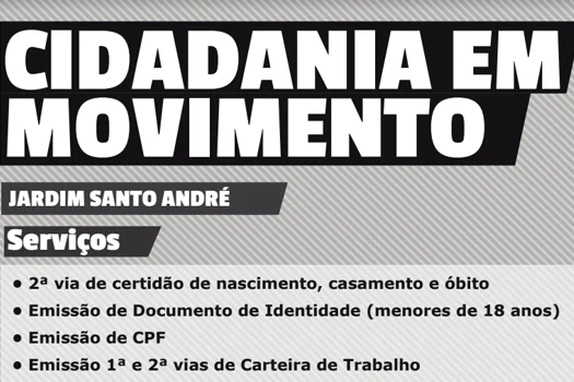 Governo oferece Intermediação de Mão de Obra no evento Cidadania em Movimento