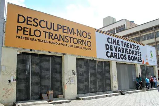 Santo André inicia obras de revitalização e recuperação do Cine Theatro Carlos Gomes