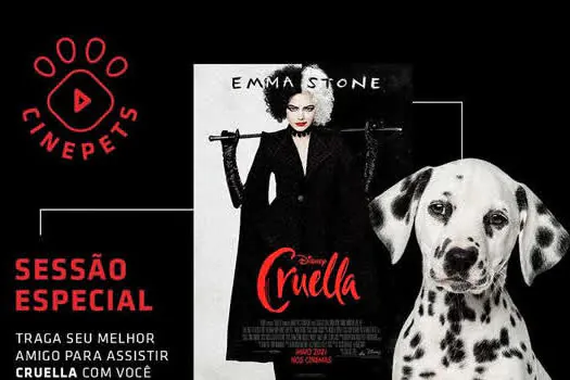 Sessão de cinema Pet Friendly exibe Cruella para cães e tutores