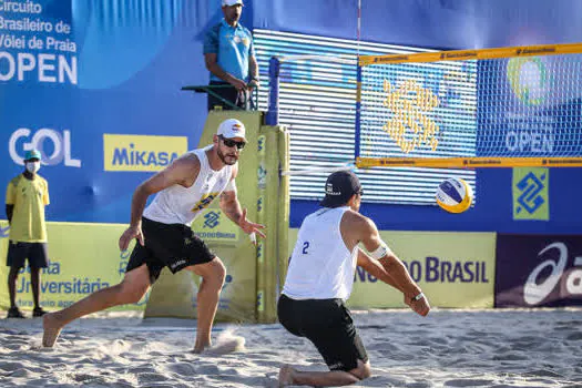 Alison e Álvaro Filho entram em quadra em Saquarema motivados pela paternidade