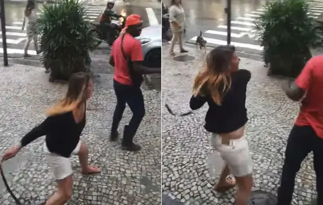 COB desmente mulher que agrediu entregador no Rio: ‘Jamais atuou na entidade’_x000D_