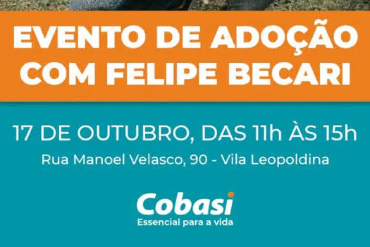 Cobasi promove mega evento de adoção com Felipe Becari no dia 17