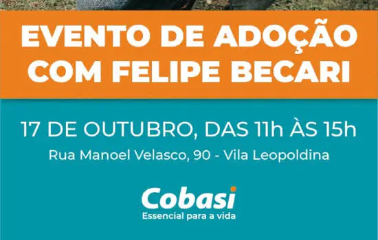 Cobasi promove mega evento de adoção com Felipe Becari no dia 17