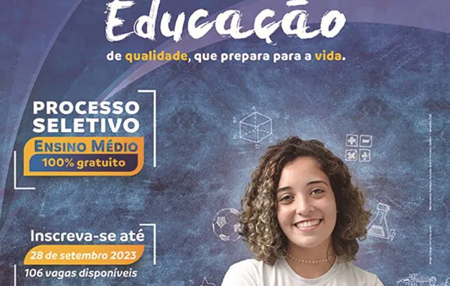 Colégio Engenheiro Salvador Arena abre 106 vagas gratuitas para o Ensino Médio