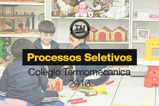 Colégio Termomecanica abre inscrições para processos seletivos