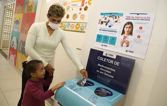 Prefeitura de Mauá instala coletores de medicamentos vencidos e em desuso nas UBSs