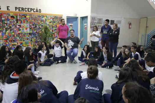 Alunos de Ribeirão Pires participam de conscientização sobre uso de drogas