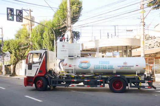 São Bernardo intensifica ação de desinfecção de vias públicas e equipamentos de Saúde