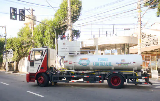 São Bernardo intensifica ação de desinfecção de vias públicas e equipamentos de Saúde