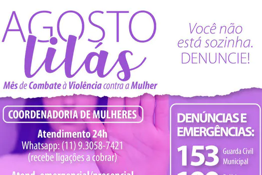 Ribeirão Pires fortalece ações no mês de Combate à Violência Contra a Mulher