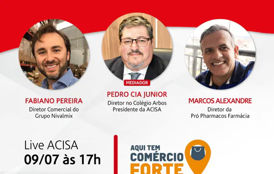 ACISA discute comércio de rua em live com empresários