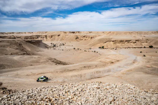 Líderes nos UTVs T4 do Dakar, Rodrigo Luppi/Maykel Justo foram os 2º mais rápidos