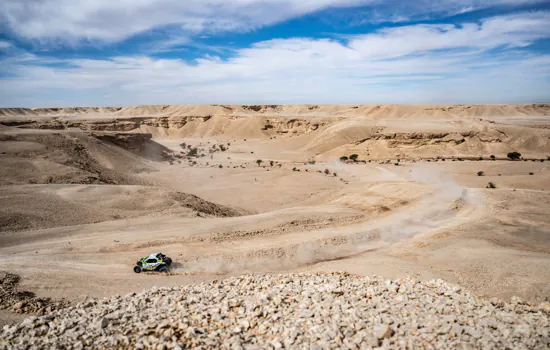 Líderes nos UTVs T4 do Dakar