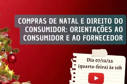 Consórcio ABC promove live com orientações sobre compras de Natal